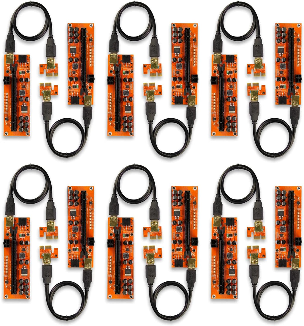 PCIE Riser 1x to 16x Graphic Extension 60cm USB 3.0 Cable Pack of 12 T519