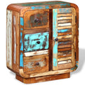 Sideboard Cupboard Cabinet with a Door and 3 Drawers Solid Reclaimed Wood C90683