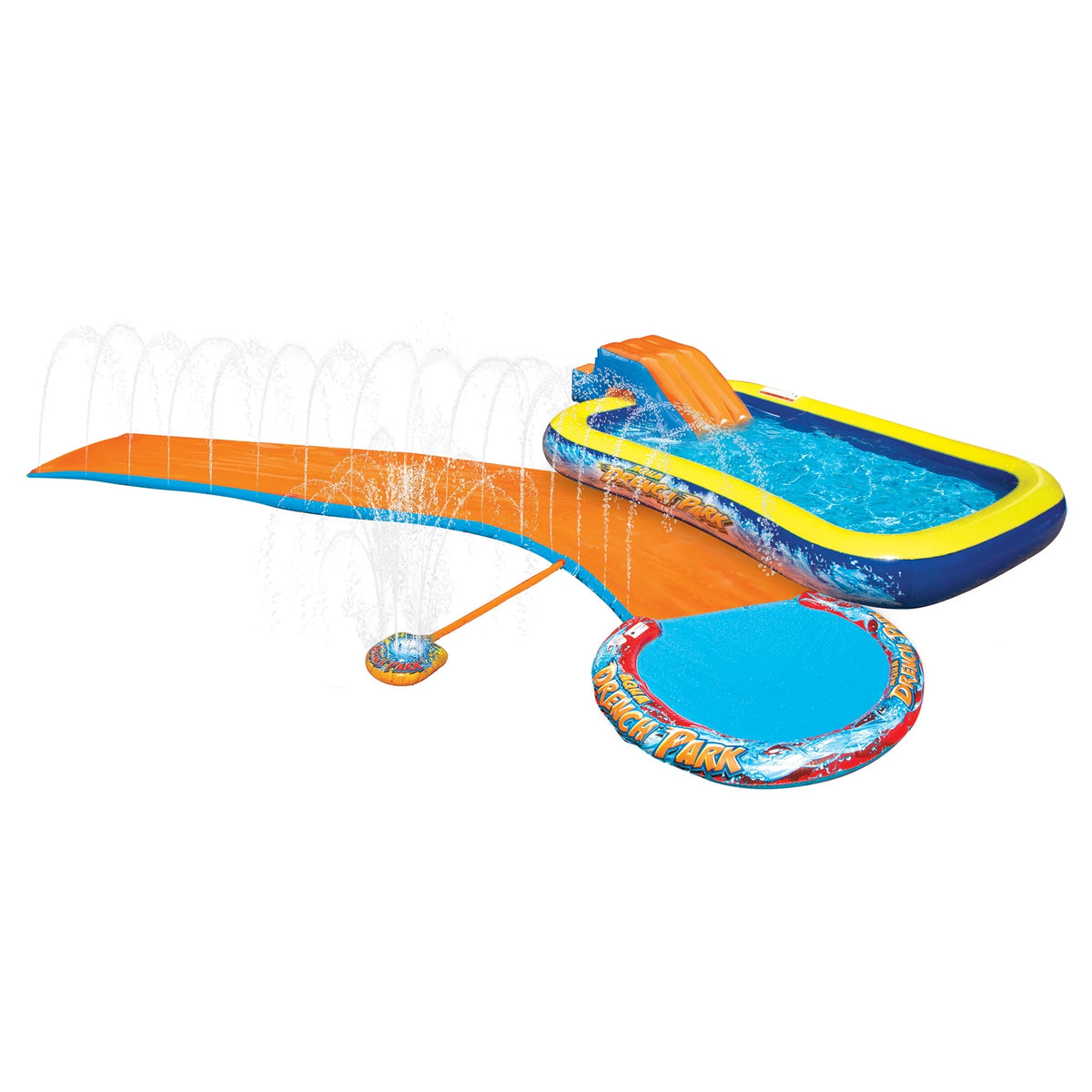3-in-1 Splash Park with Pool, Sprinkler & Waterslide I37243