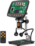 7 Digital Microscope 12MP 1080P Video with Metal Stand 2 LED Fill Lights 32G SD Card Y575