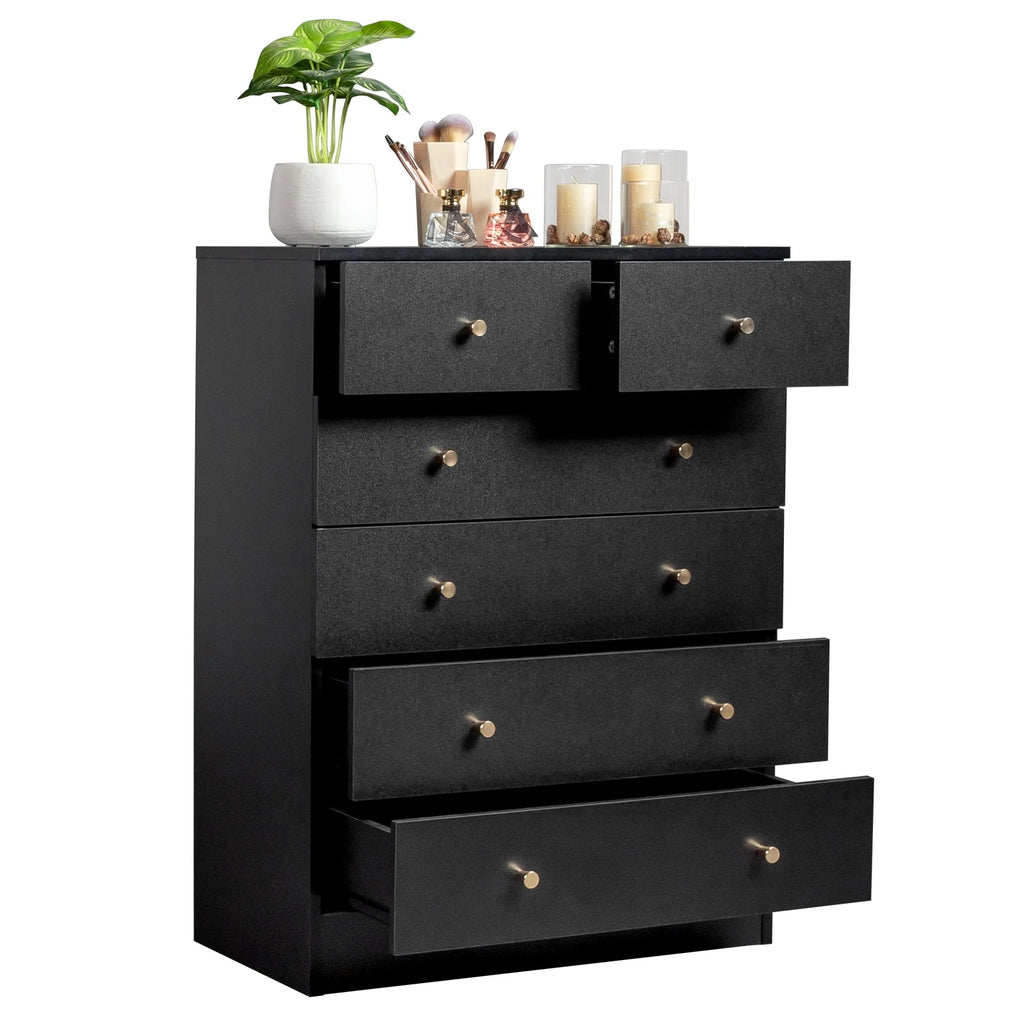 White 7 Drawer Wood Dresser O507868