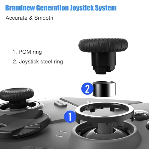 PC Controller with Hall Joystick and 6 Macros Buttons C729145