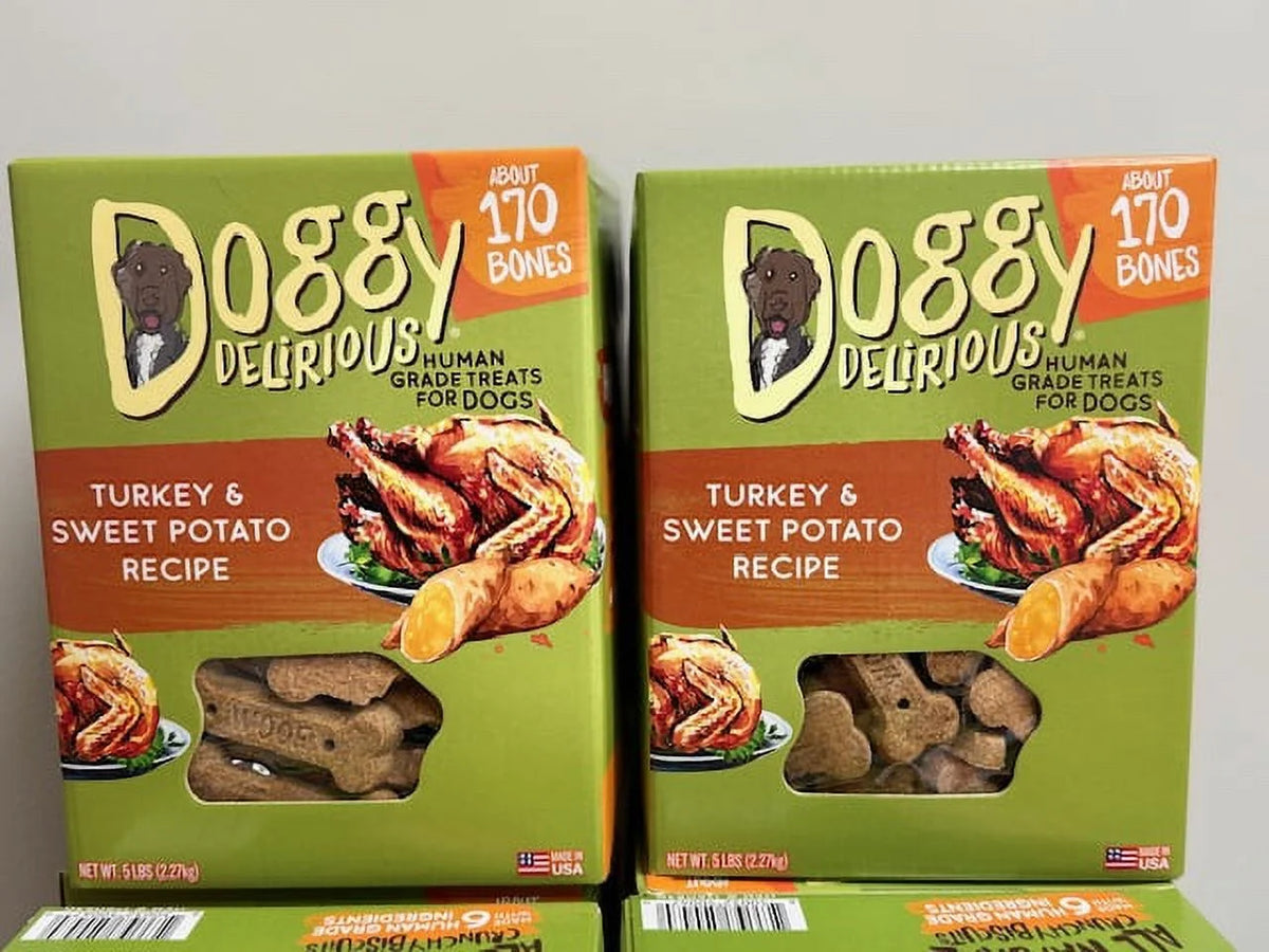 Turkey and Sweet Potato Flavor Dog Treats, 5 Pounds Q371734