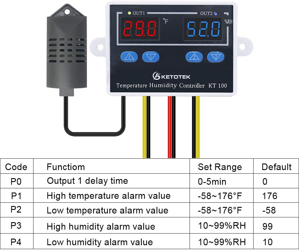 Digital Thermostat Module 120V 110V 10A Fahrenheit Display P8464
