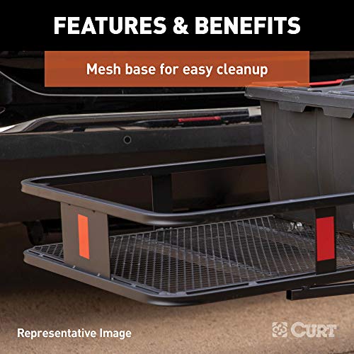 60 x 24-Inch Black Steel Cargo Carrier F4522