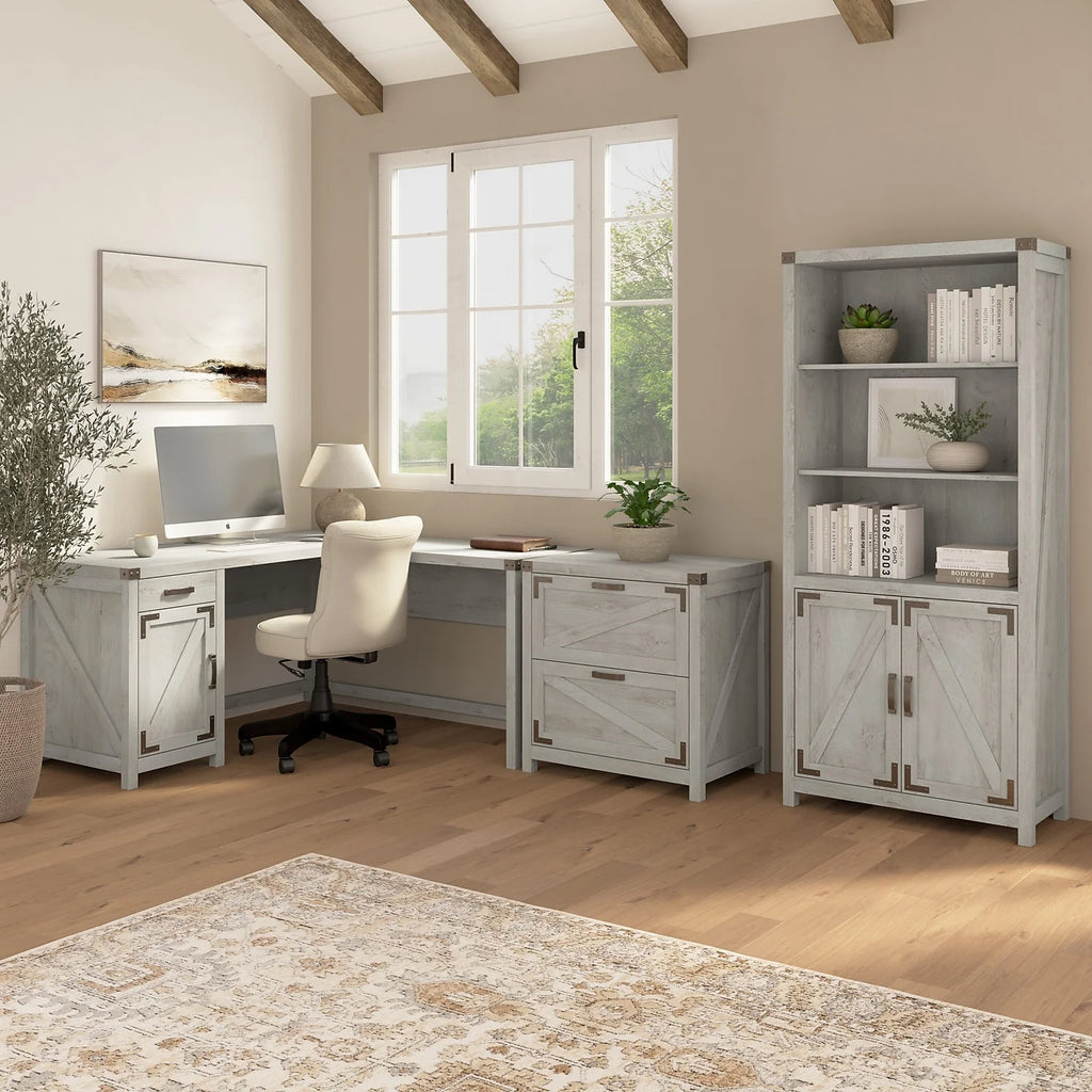 White 2 Drawer Lateral File Cabinet J395044