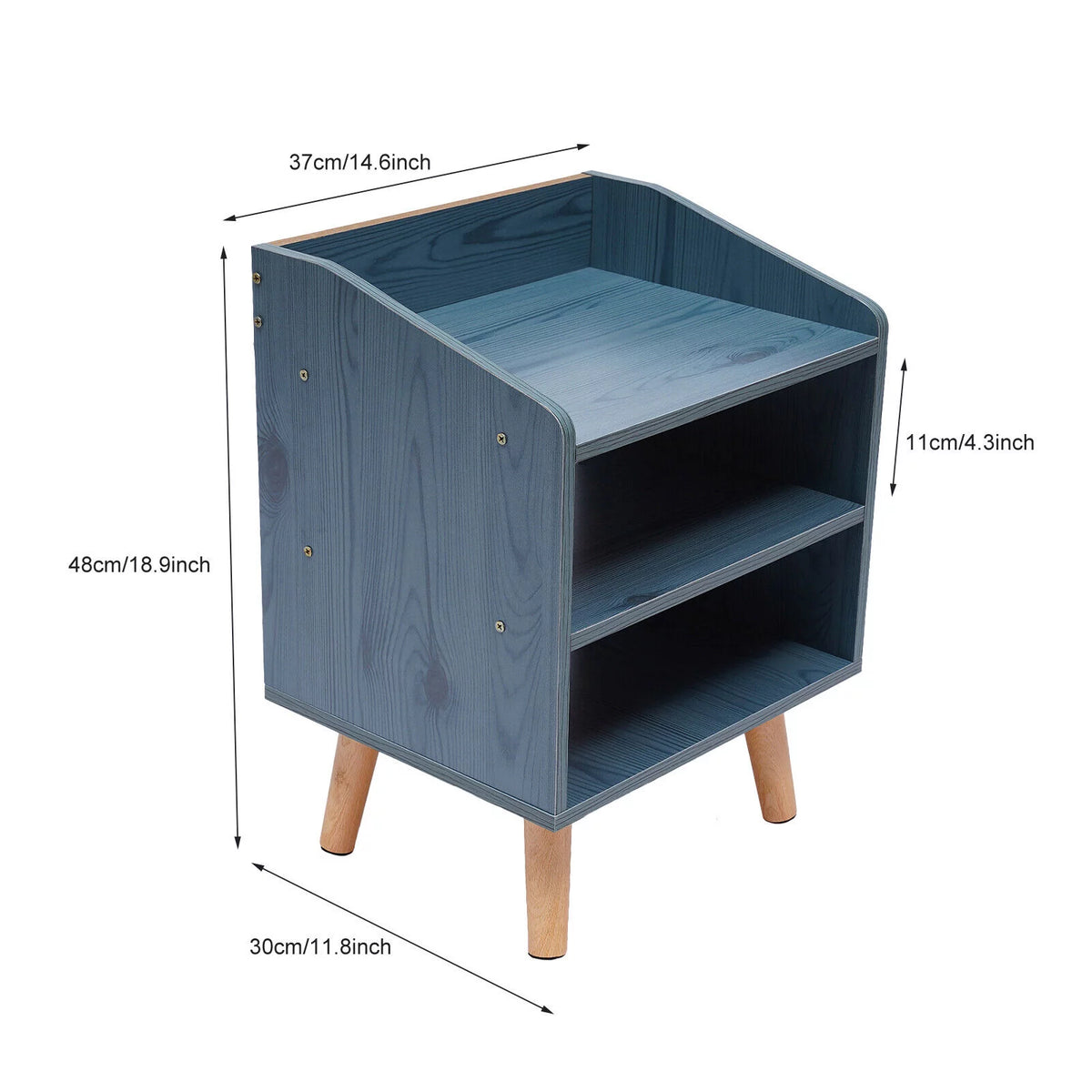Modern 2-Drawer Nightstand Bedside Table W8611