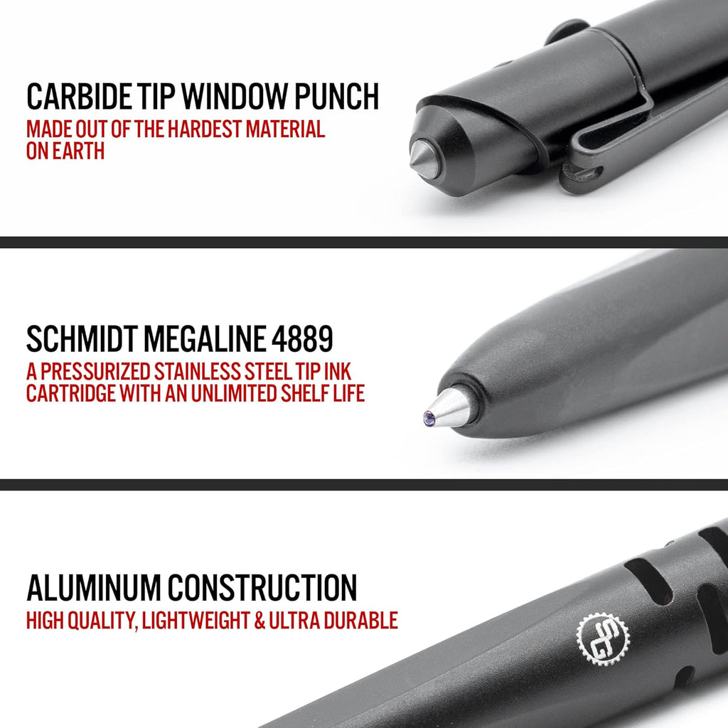 Tactical Pen with Carbide Window Breaker M93980