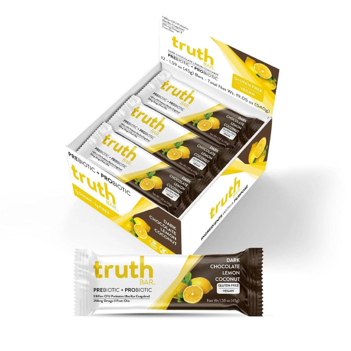 Dark Chocolate Lemon Coconut (12 Pack) N111