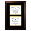 11 x 14 in. Black Certificate Frame with Black & Gold Mats Z6424