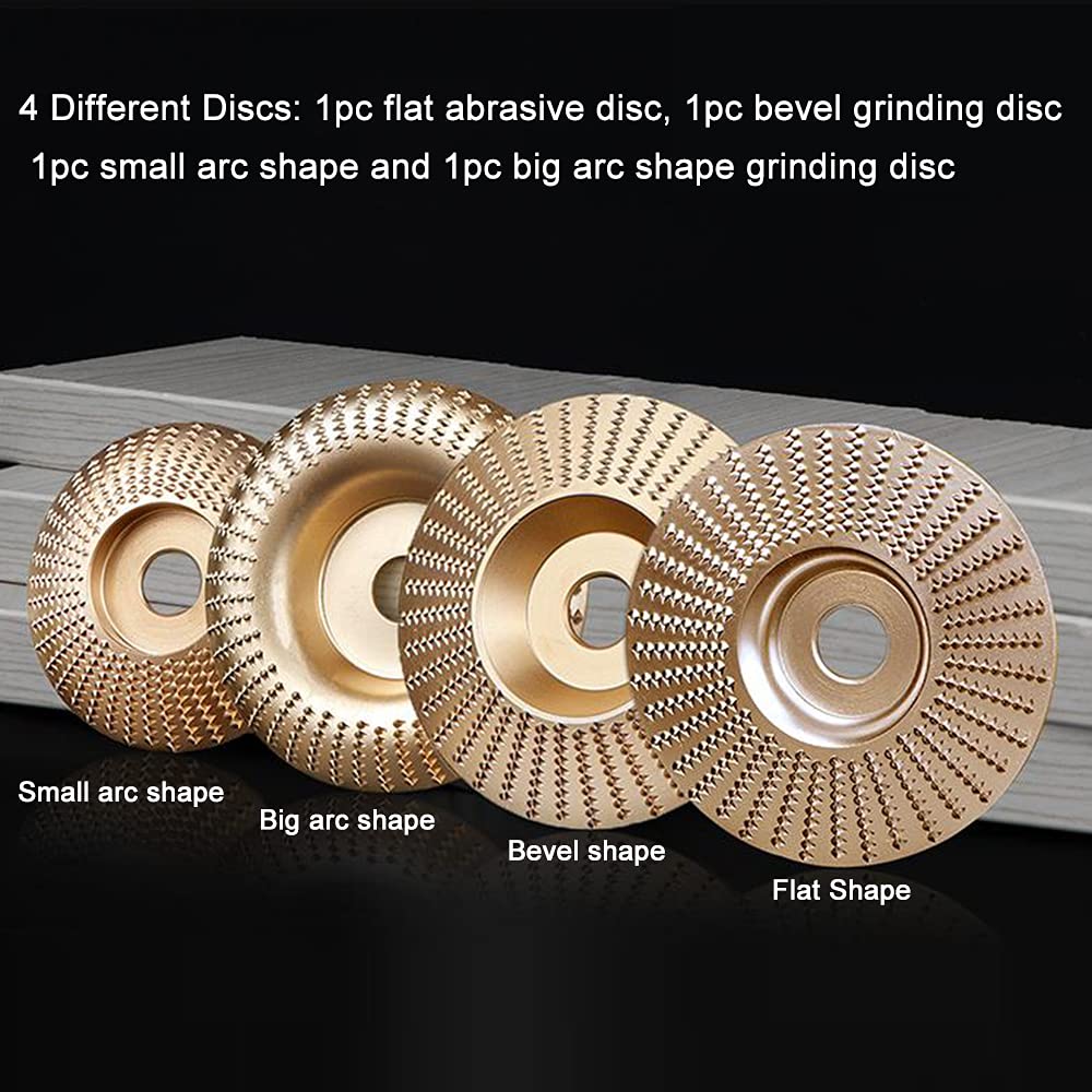 4pcs Tungsten Carbide Grinding Wheel Disc Set for Angle Grinder E5137
