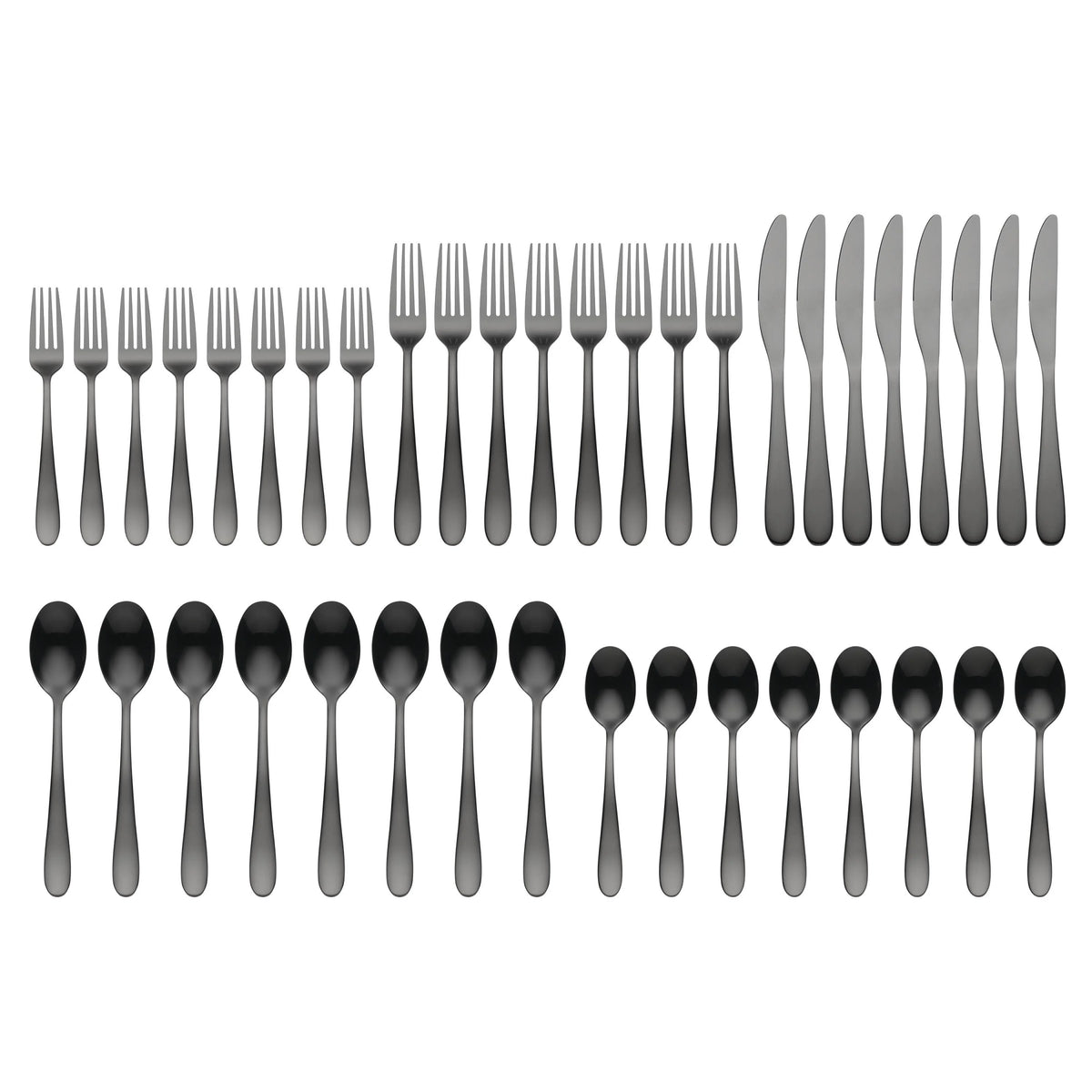 Black 40 Piece Flatware Set G7949