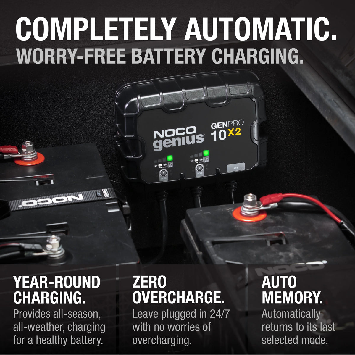 2-Bank 20A 12V Onboard Battery Charger Q3870