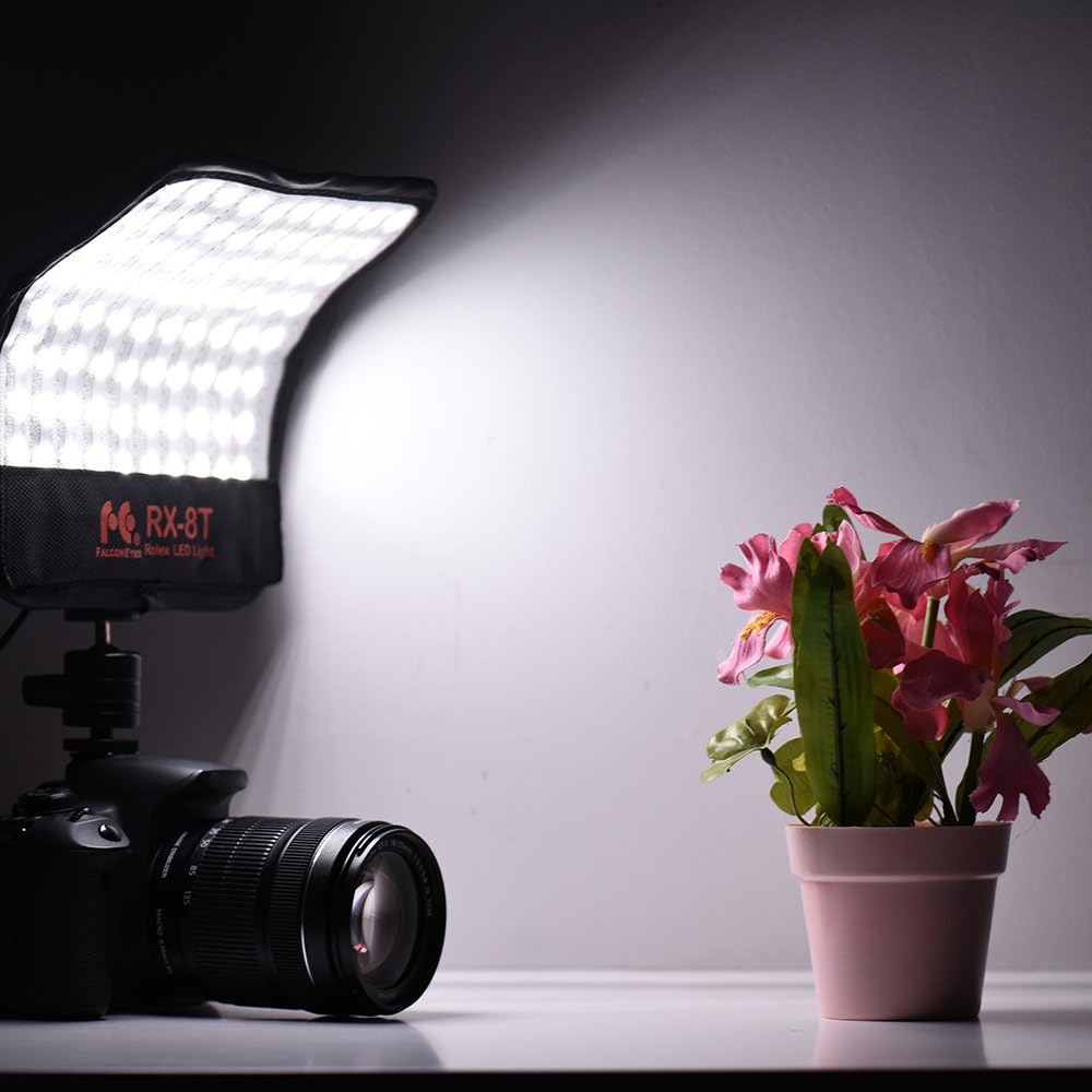 Foldable Flexible LED Light Panel Kit 5600K CRI95 On-Camera Lamp Daylight Splash-Proof W138116
