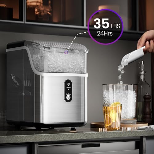 Black Portable Ice Maker Machine with Self-Cleaning Function I509