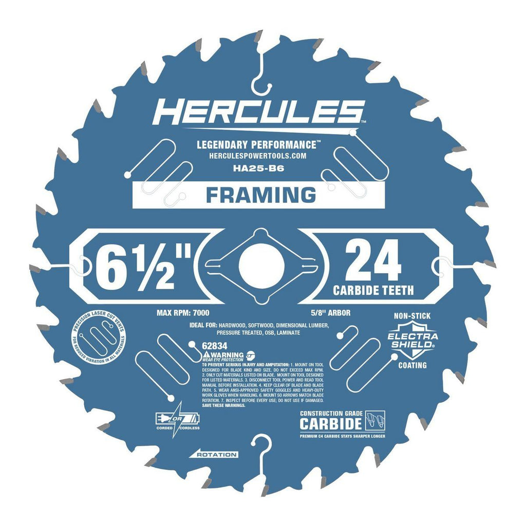 6-1/2 in. 24T Framing Circular Saw Blade A869
