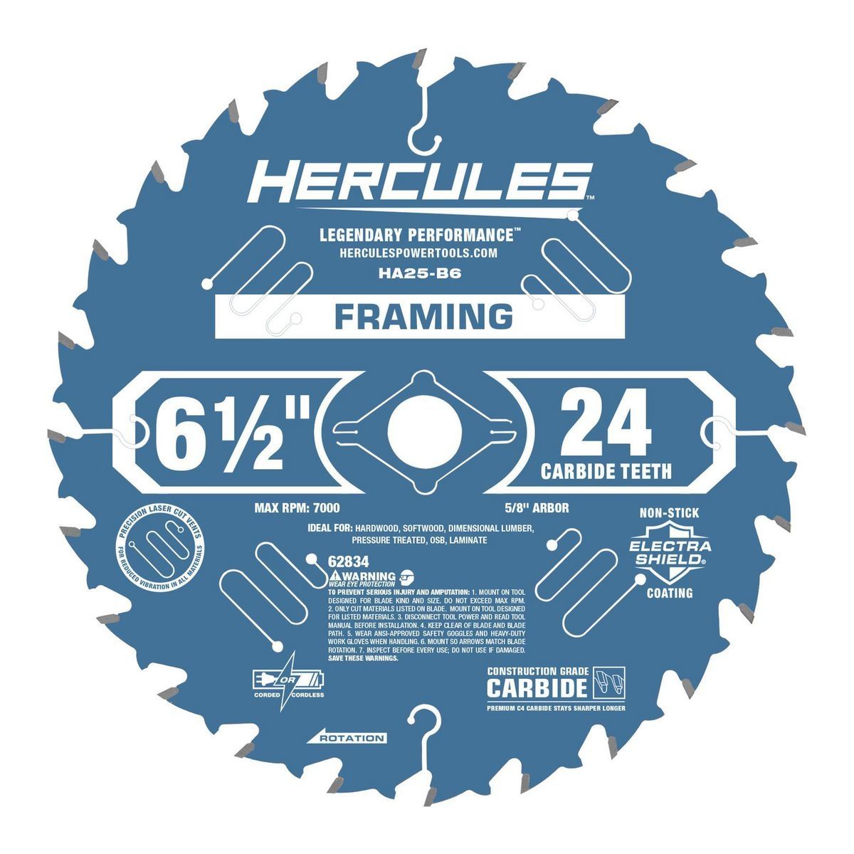 6-1/2 in. 24T Framing Circular Saw Blade A869