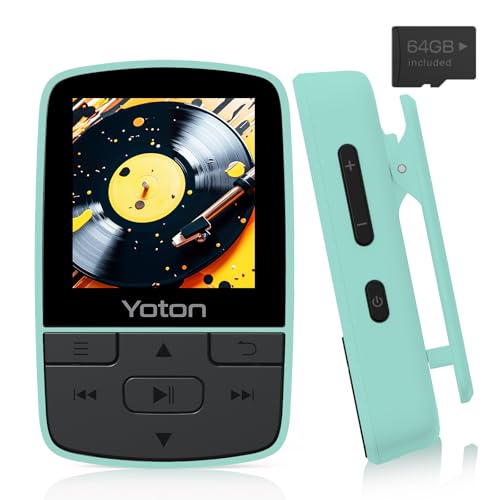 MP3 Player with Bluetooth, 64GB, FM Radio, Earphones Included D299