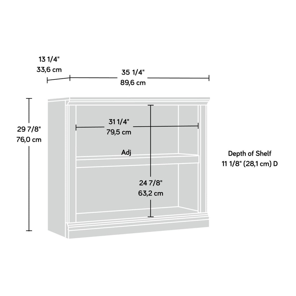 2-Shelf Bookcase Select Cherry Q340635