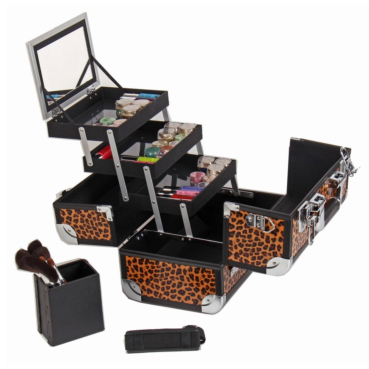 Leopards Texture Train Case N261