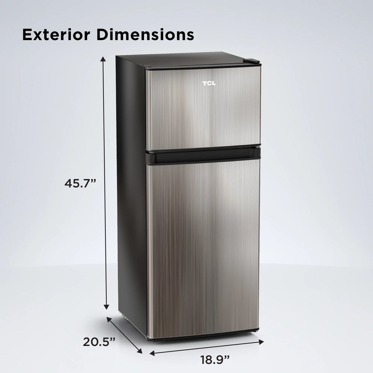 4.5 Cu. ft. Two Door Refrigerator Stainless Look T214487