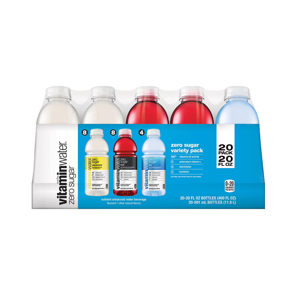 Vitaminwater Zero Variety Pack, 20 Fluid Ounce (20 Pack) K379476