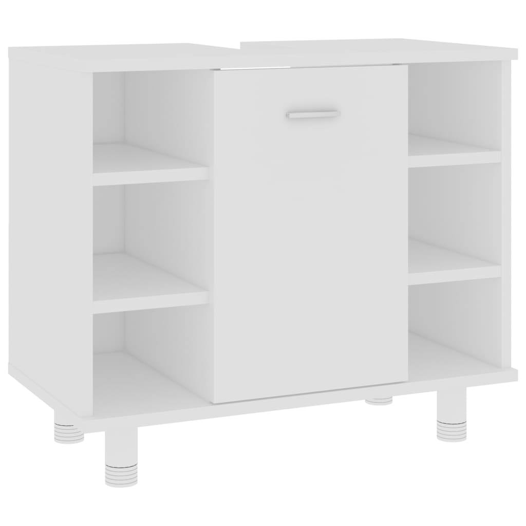 Black Chipboard Bathroom Cabinet G37325