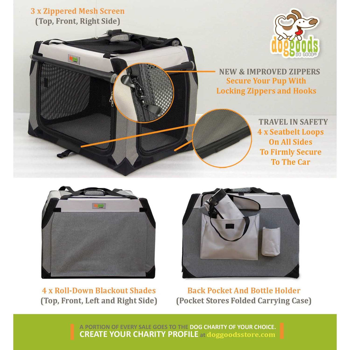 Foldable Travel Dog Crate E12594