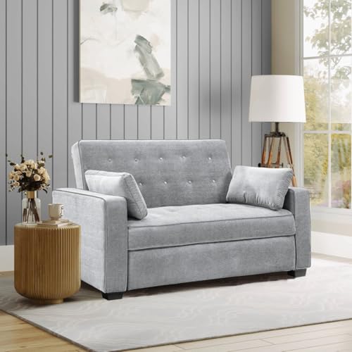 Queen Size Velvet Convertible Sleeper Sofa F322610