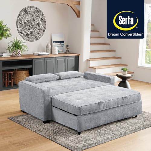 Queen Size Velvet Convertible Sleeper Sofa F322610