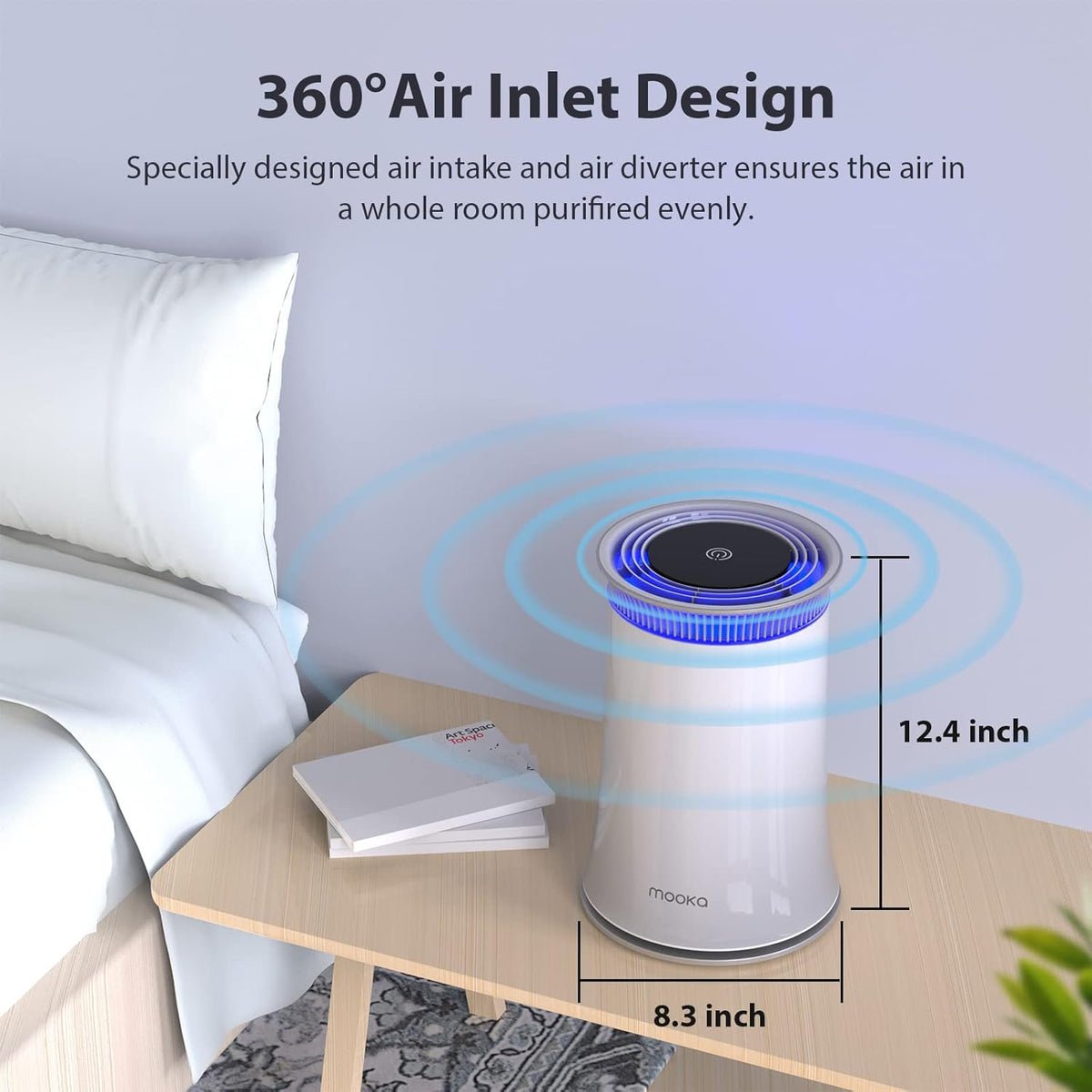True HEPA Air Purifier with Activated Carbon Filter L70817