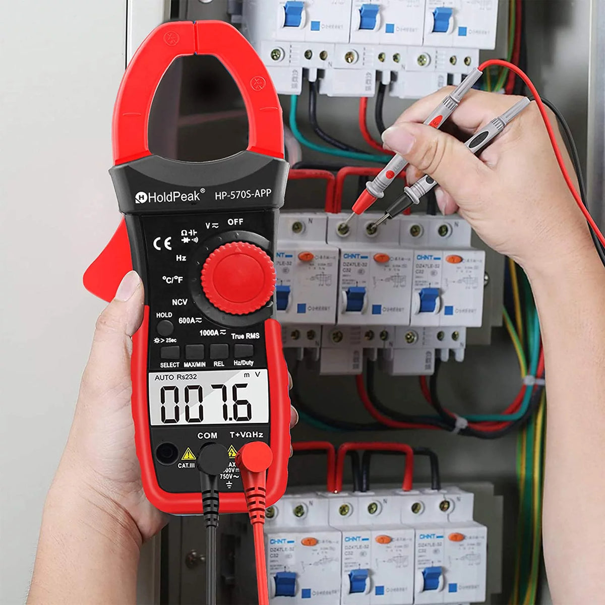Digital Clamp Meter with APP Control AC/DC Tester 6000 counts C60581
