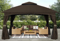10 Ft x 10 Ft Patio Gazebo with Netting M158283