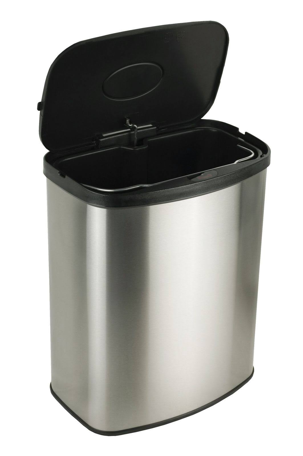 Motion Sensor Touchless 13.2 Gal / 2.1 Gal Stainless Steel Trash Can E200