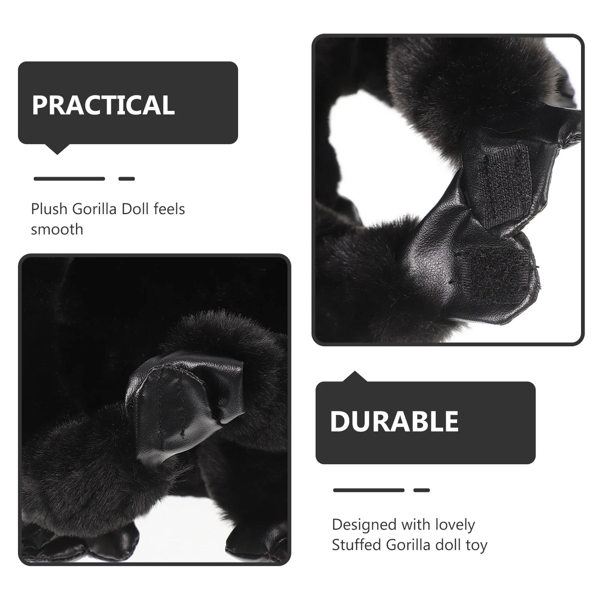 Plush Gorilla Stuffed Animal Doll F40043