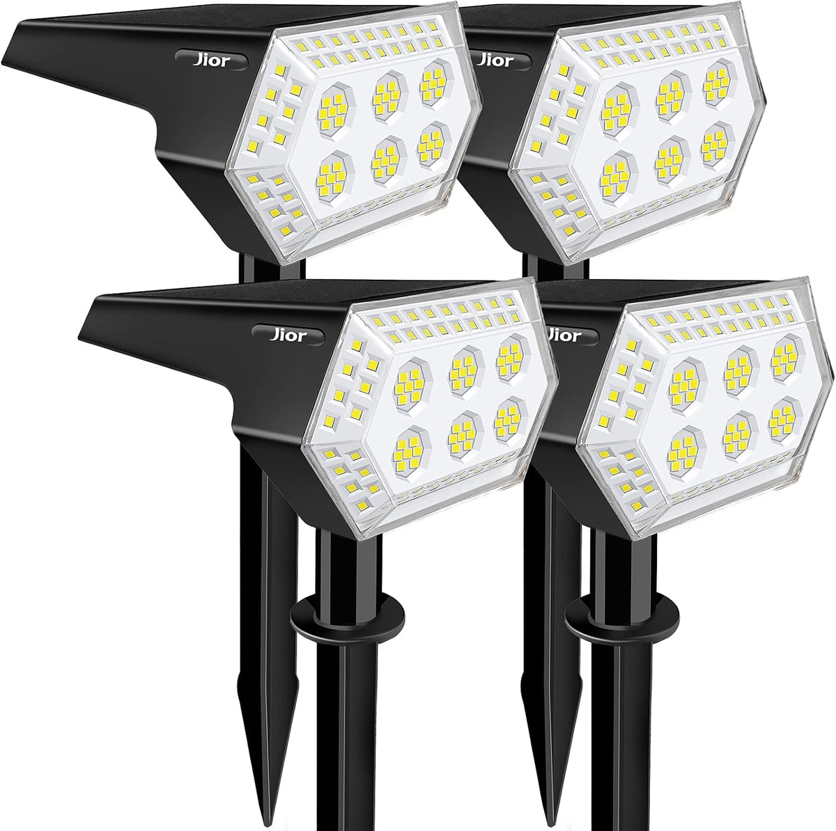 108 LED IP65 Waterproof Solar Spotlights 4 Pack M7732