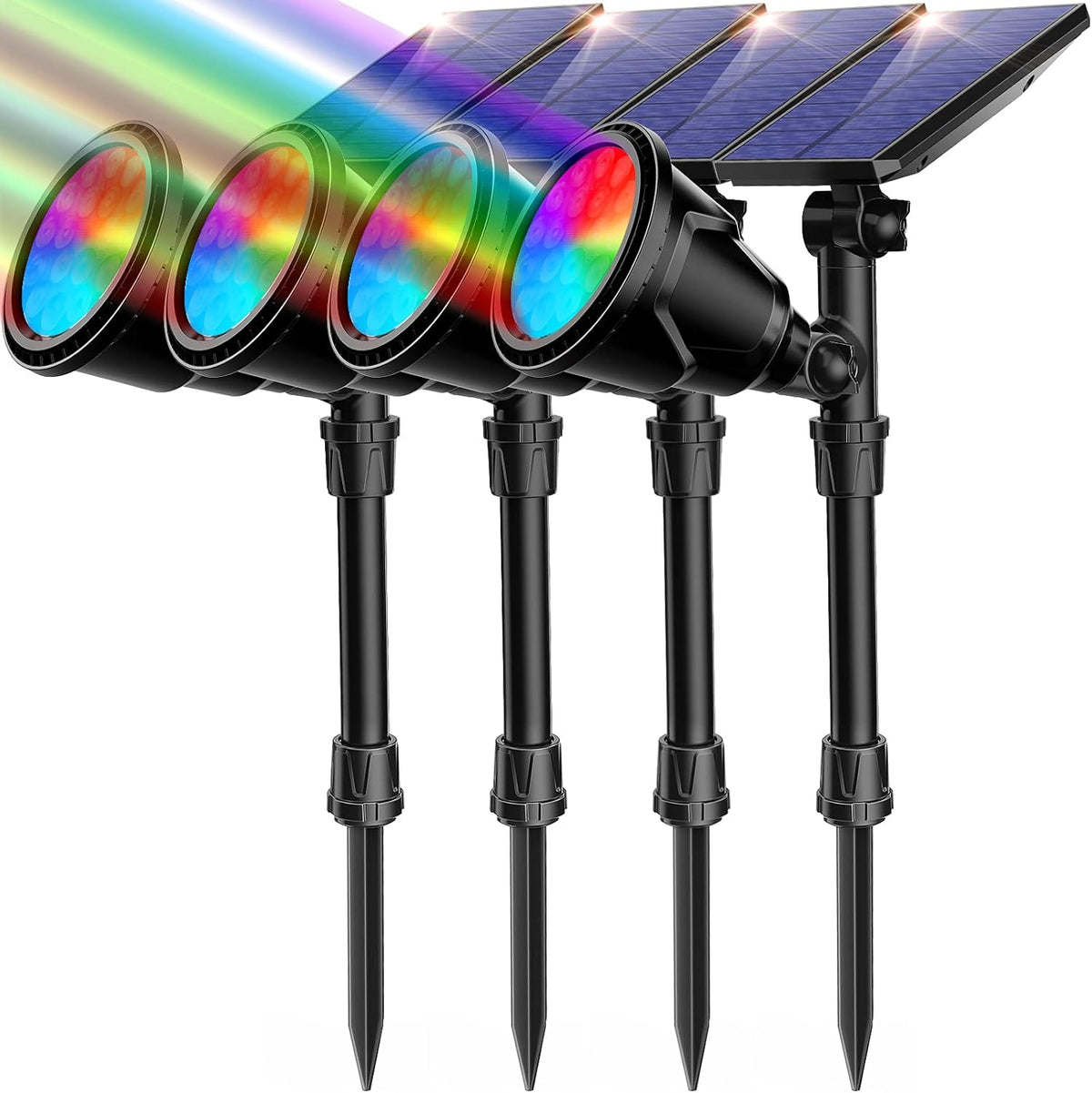 4 Pack Waterproof Solar Outdoor Lights T9010