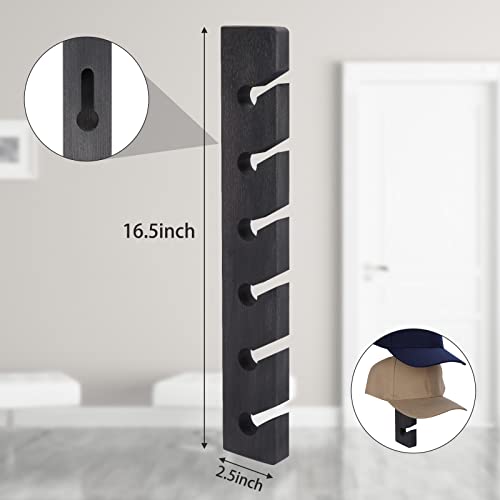 Gray Wooden Hat Rack (2 Pack) E7632