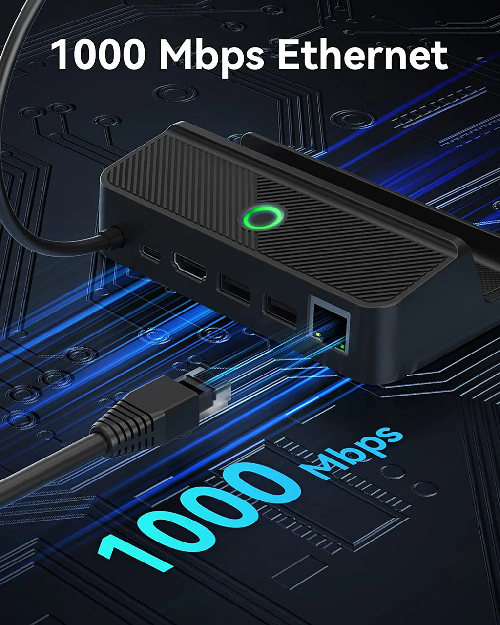 Steam Deck Dock with Gigabit Ethernet, HD 2.0, 2 USB-A, 100W Charging Port U79855