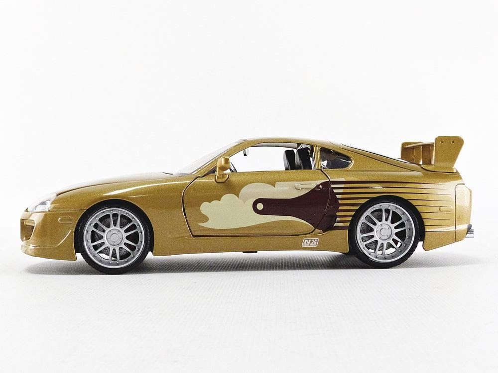 Gold 1:24 Scale Die-Cast Toyota Supra Toy Car A39186