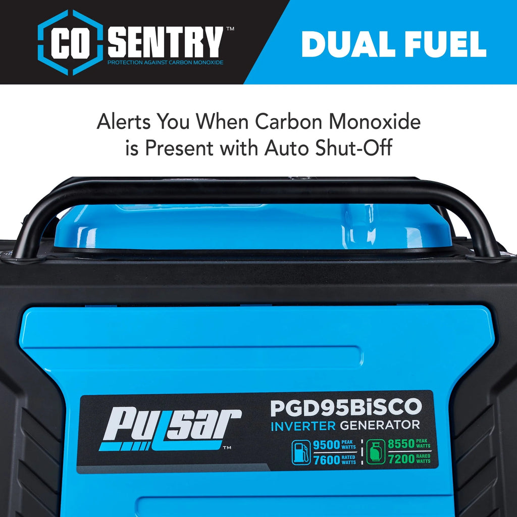 9,500 Watt Dual Fuel Inverter Generator Q80479
