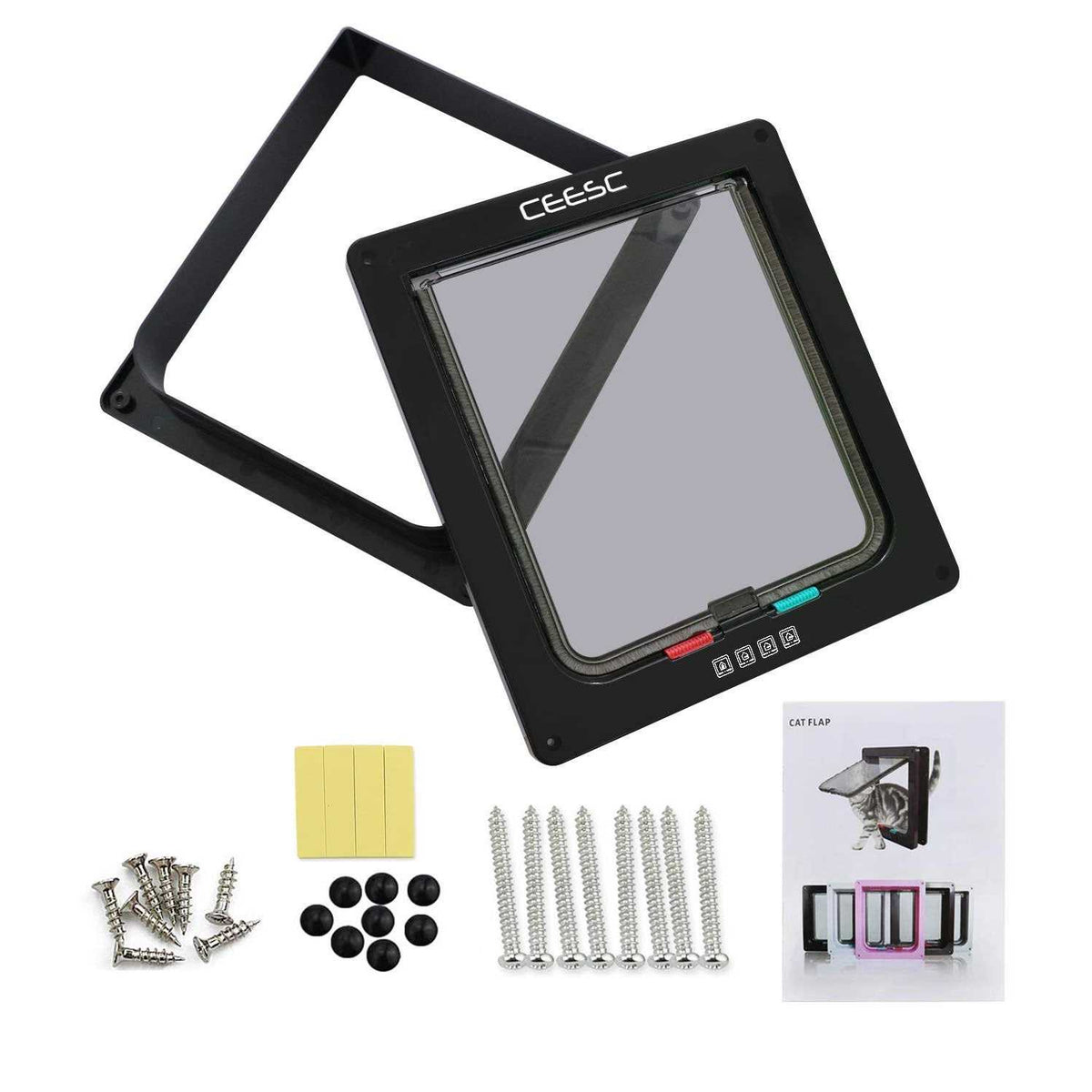 Extra Large Cat Door 4 Way Locking Y396