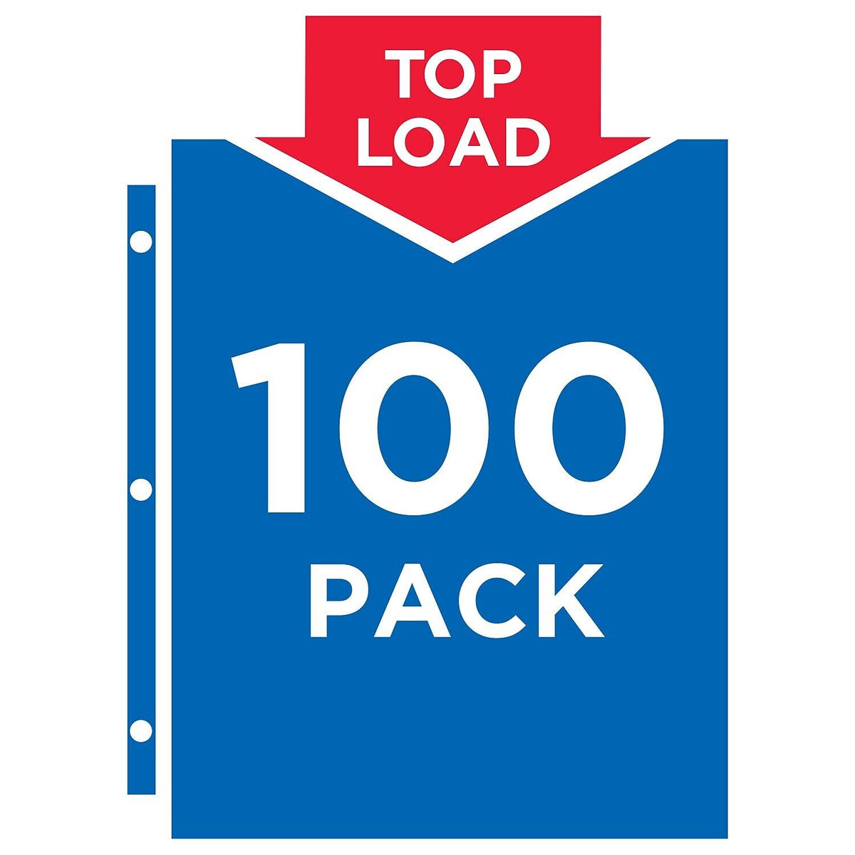 Heavy Gauge Clear Poly Sheet Protectors 100/Box H67122