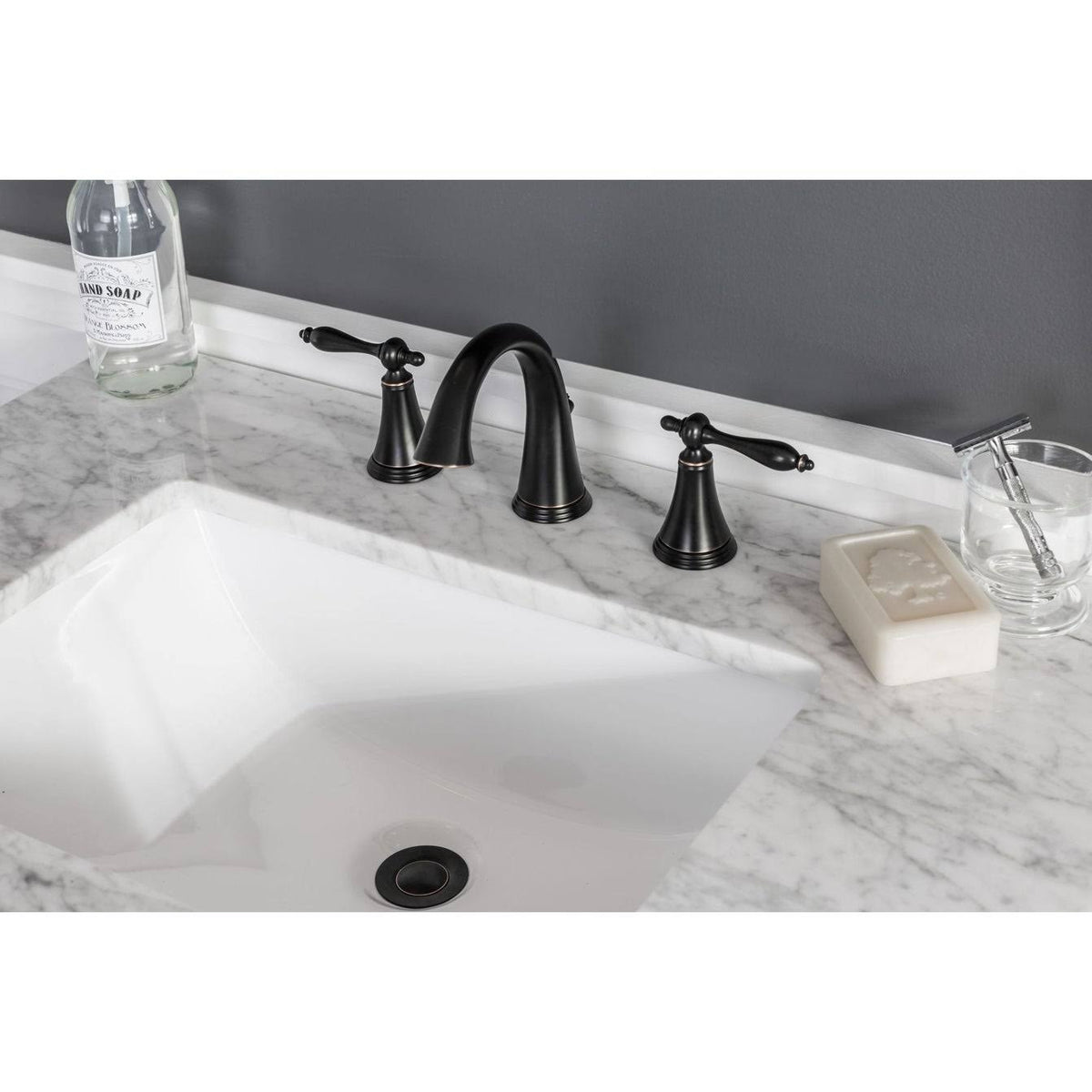 Oil Rubbed Bronze Widespread Bathroom Faucet A662