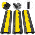 3 Pcs 2-Cable Rubber Electrical Wire Cover Protector Ramp N635