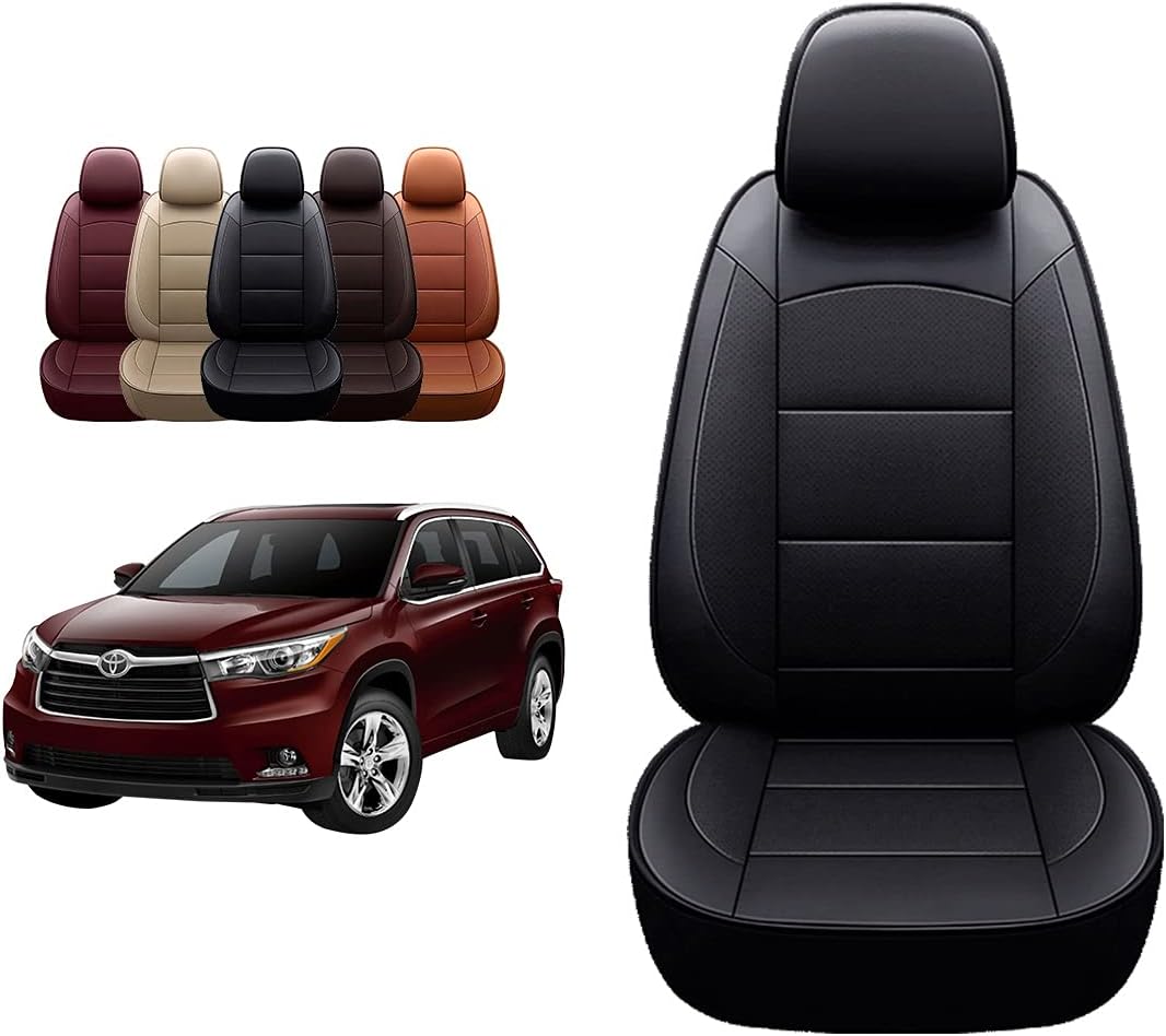 Black PU Leather Seat Cover for Highlander 40/60 Bench 2nd Row C1811