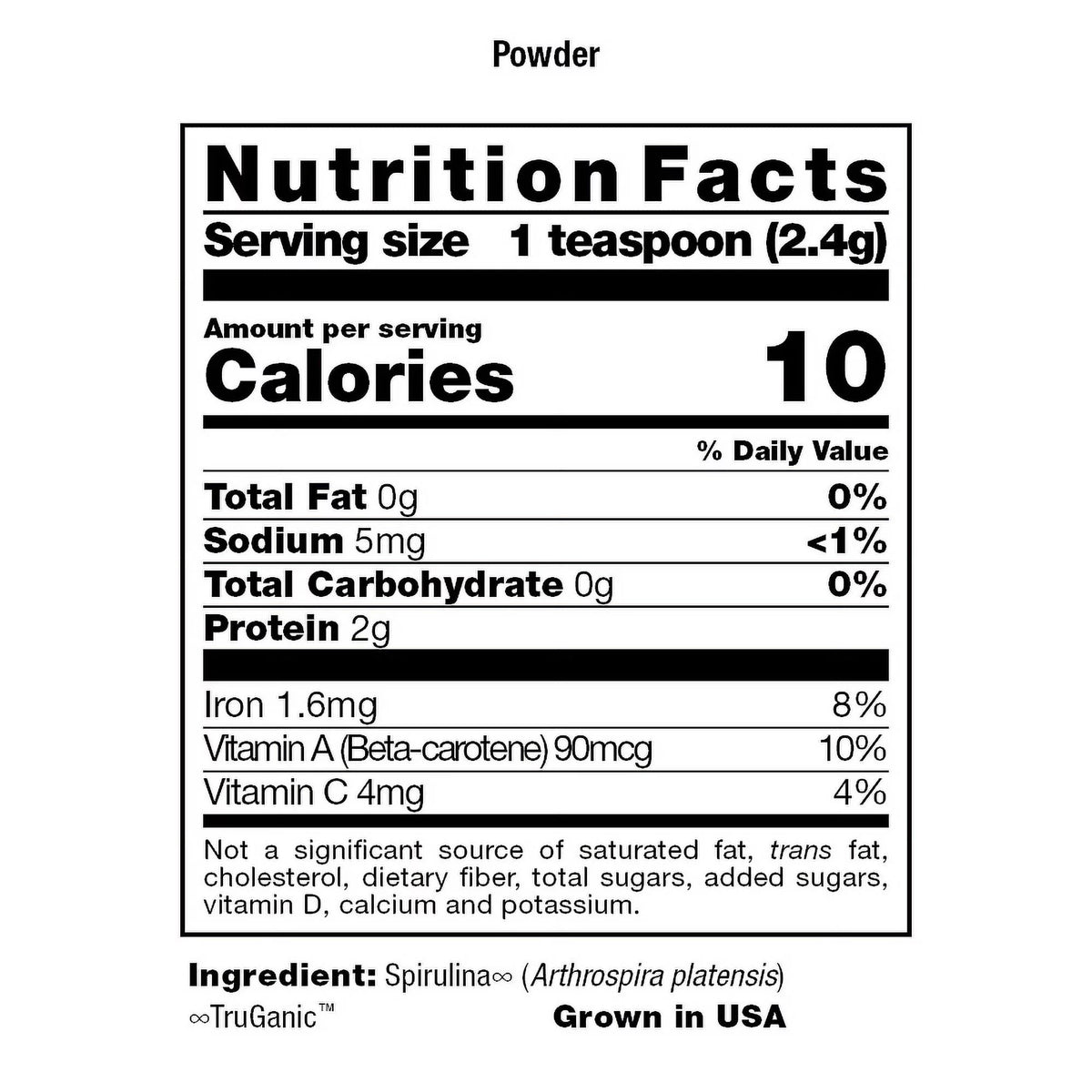 Spirulina Powder 5.25 oz N522