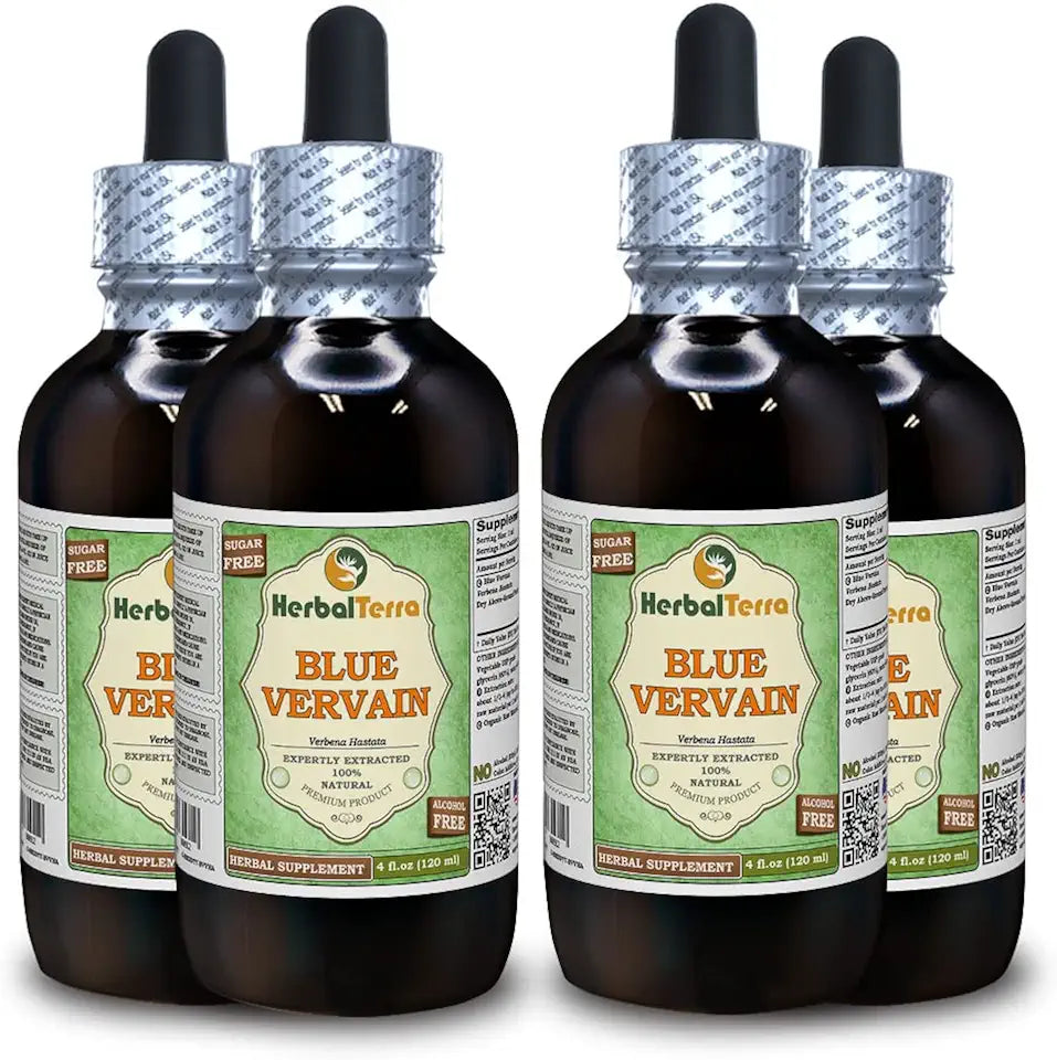 Blue Vervain Organic Dried Above-Ground Parts Alcohol-Free Liquid Extract V47102