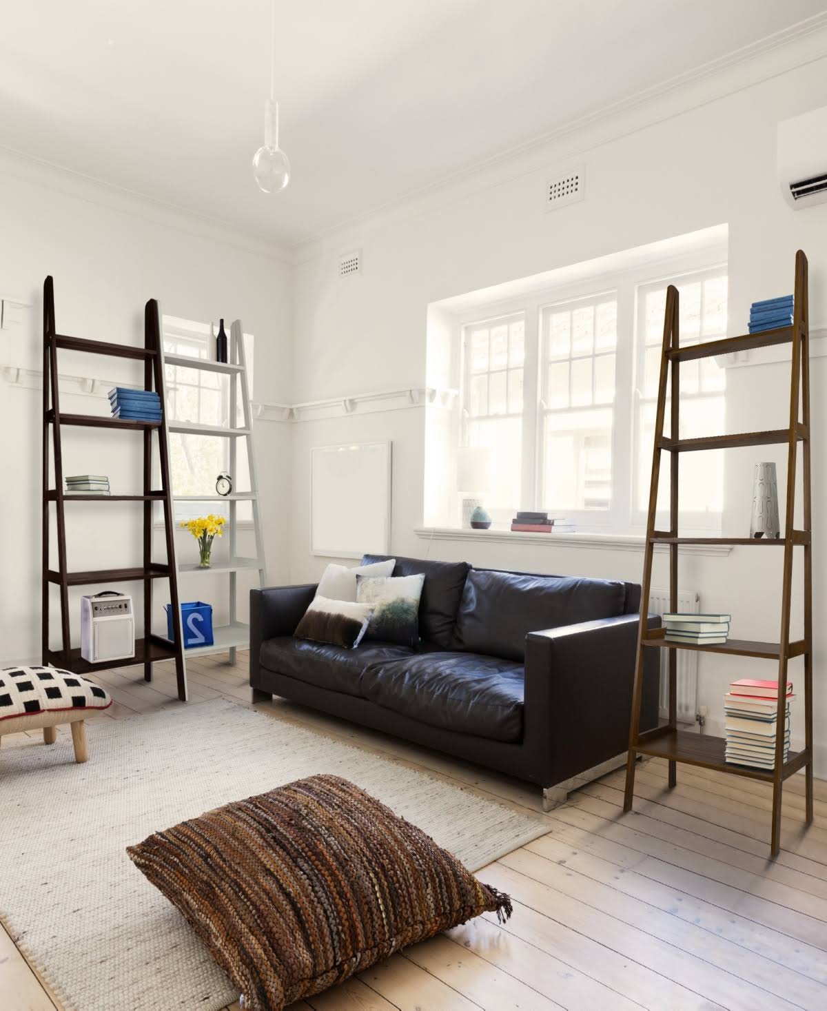 5 Shelf Ladder Bookcase Espresso Q63771