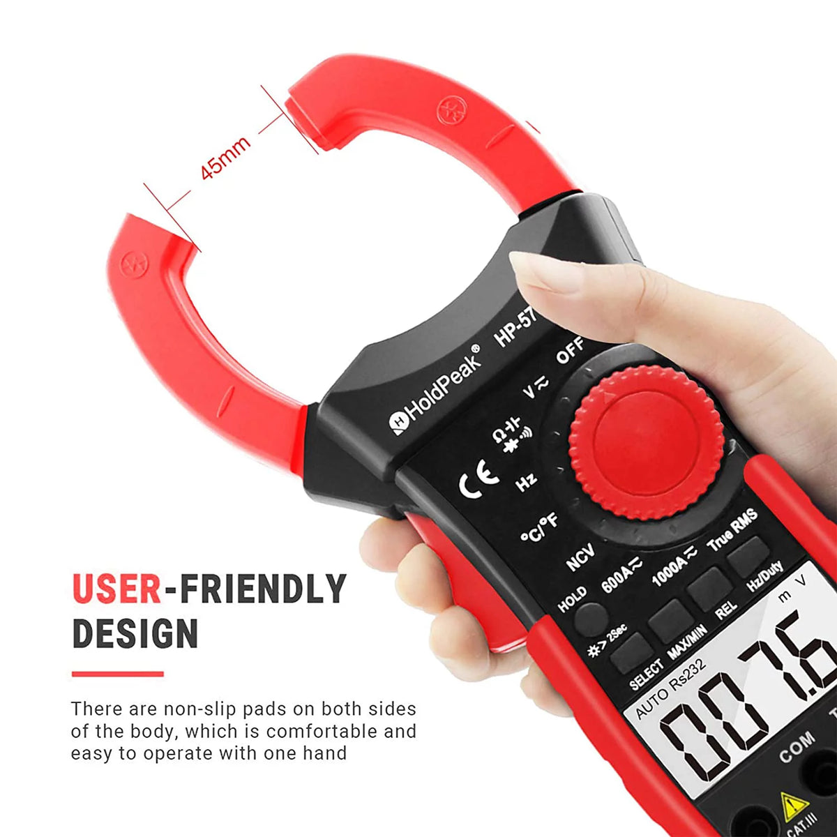 Digital Clamp Meter with APP Control AC/DC Tester 6000 counts C60581